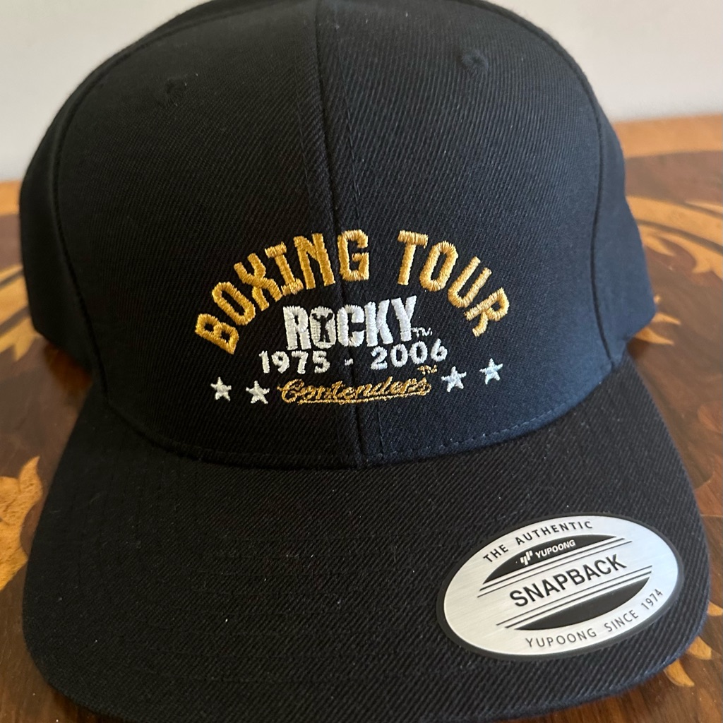 Contenders Rocky Boxing Tour 19752006 Black Brand New Snapback Hat